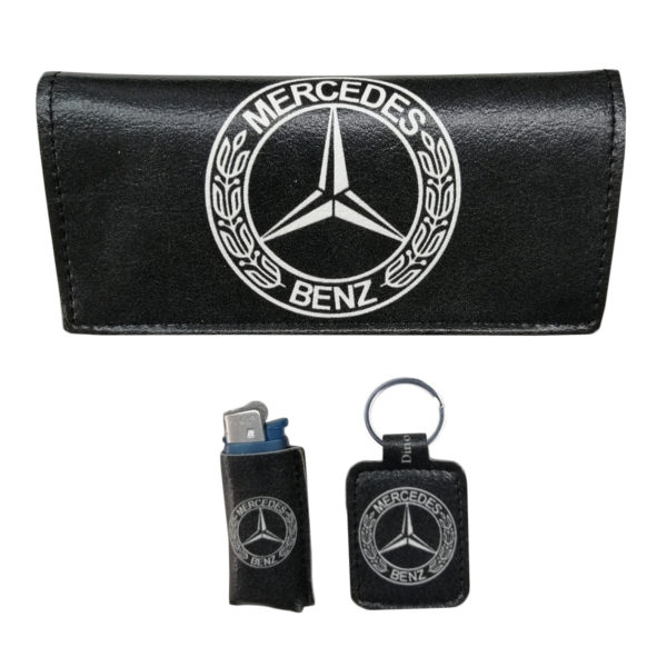Dino Rossi Χειροποίητο Σετ Καπνοθήκης Με Σχέδιο Mercedes Made In Greece