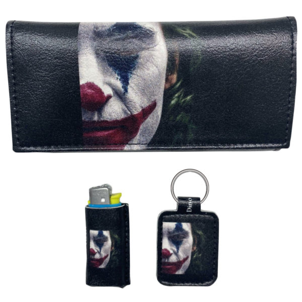Dino Rossi Χειροποίητο Σετ Καπνοθήκης Με Σχέδιο Joker Made In Greece