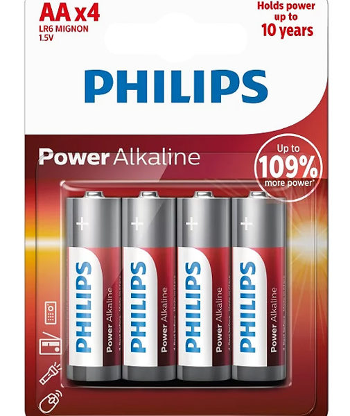 PHILIPS Power αλκαλικές μπαταρίες LR6P4B/10